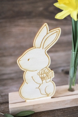 Holzaufsteller Osterhase 3